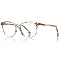 Tom Ford - Blue Block Optical Glasses - Cat-Eye Optical Glasses - Pink Ice  - FT5544-B - Optical Glasses - Tom Ford Eyewear - Avvenice