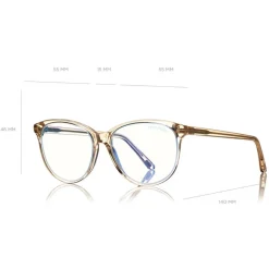 Tom Ford - Blue Block Optical Glasses - Cat-Eye Optical Glasses - Pink Ice  - FT5544-B - Optical Glasses - Tom Ford Eyewear - Avvenice