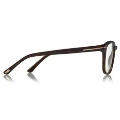 Tom Ford - Blue Block Optical Glasses - Round Optical Glasses - Dark Havana - FT5532-B - Optical Glasses - Tom Ford Eyewear - Avvenice