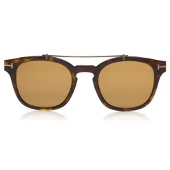 Tom Ford - Blue Block Optical Glasses - Round Optical Glasses - Dark Havana - FT5532-B - Optical Glasses - Tom Ford Eyewear - Avvenice