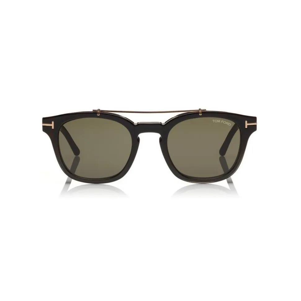 Tom Ford - Blue Block Optical Glasses - Round Optical Glasses - Grey Havana - FT5532-B - Optical Glasses - Tom Ford Eyewear - Avvenice