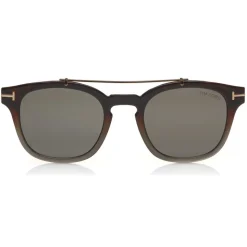 Tom Ford - Blue Block Optical Glasses - Round Optical Glasses - Grey Havana - FT5532-B - Optical Glasses - Tom Ford Eyewear - Avvenice