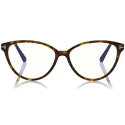 Tom Ford - Blue Block Optical Glasses - Cat-Eye Optical Glasses - Dark Havana - FT5545-B - Optical Glasses - Tom Ford Eyewear - Avvenice