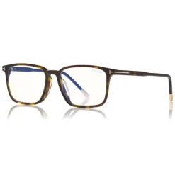 Tom Ford - Blue Block Optical Glasses - Square Optical Glasses - Dark Havana - FT5607-B - Optical Glasses - Tom Ford Eyewear - Avvenice