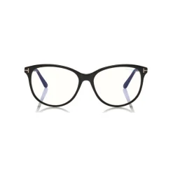 Tom Ford - Blue Block Optical Glasses - Cat-Eye Acetate Optical Glasses - Black - FT5544-B - Optical Glasses - Tom Ford Eyewear - Avvenice