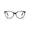 Tom Ford - Blue Block Optical Glasses - Cat-Eye Optical Glasses - Dark Havana - FT5544-B - Optical Glasses - Tom Ford Eyewear - Avvenice