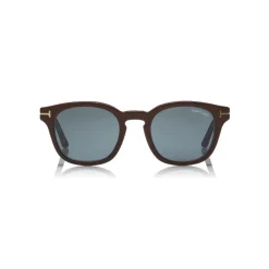 Tom Ford - Blue Block Optical Glasses - Round Optical Glasses - Dark Havana Blue - FT5532-B - Optical Glasses - Tom Ford Eyewear - Avvenice