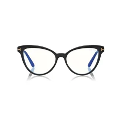 Tom Ford - Blue Block Optical Glasses - Cat-Eye Optical Glasses - Black - FT5639-B - Optical Glasses - Tom Ford Eyewear - Avvenice