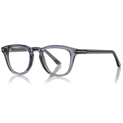 Tom Ford - Blue Block Round Optical Glasses - Round Optical glasses - Grey - FT5488-B - Optical Glasses - Tom Ford Eyewear - Avvenice