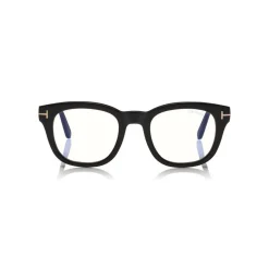 Tom Ford - Blue Block Square Optical Glasses - Square Optical Glasses - Black - FT5542-B - Optical Glasses - Tom Ford Eyewear - Avvenice