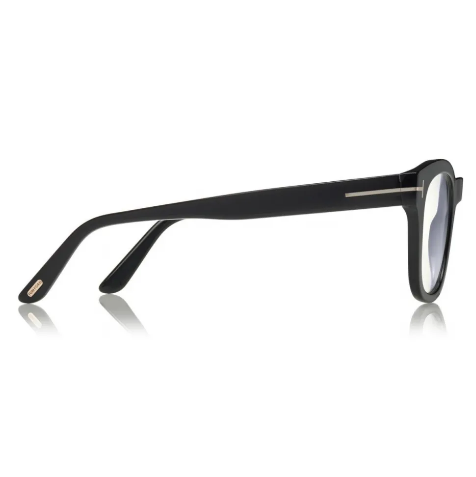 Tom Ford - Blue Block Square Optical Glasses - Square Optical Glasses - Black - FT5542-B - Optical Glasses - Tom Ford Eyewear - Avvenice