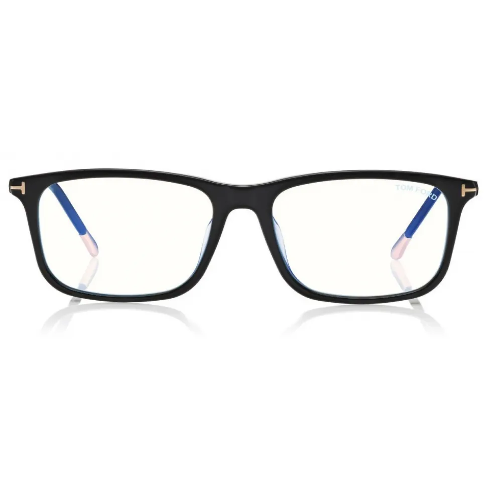 Tom Ford - Blue Block Square Optical Glasses - Square Optical Glasses - Black - FT5646-D-B - Optical Glasses - Tom Ford Eyewear - Avvenice