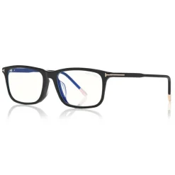 Tom Ford - Blue Block Square Optical Glasses - Square Optical Glasses - Black - FT5646-D-B - Optical Glasses - Tom Ford Eyewear - Avvenice