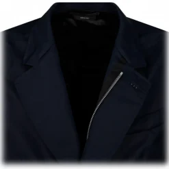 Tom Ford - Blue Cotton Blend Single Breasted Jacket - Tom Ford Exclusive Luxury Collection - Avvenice