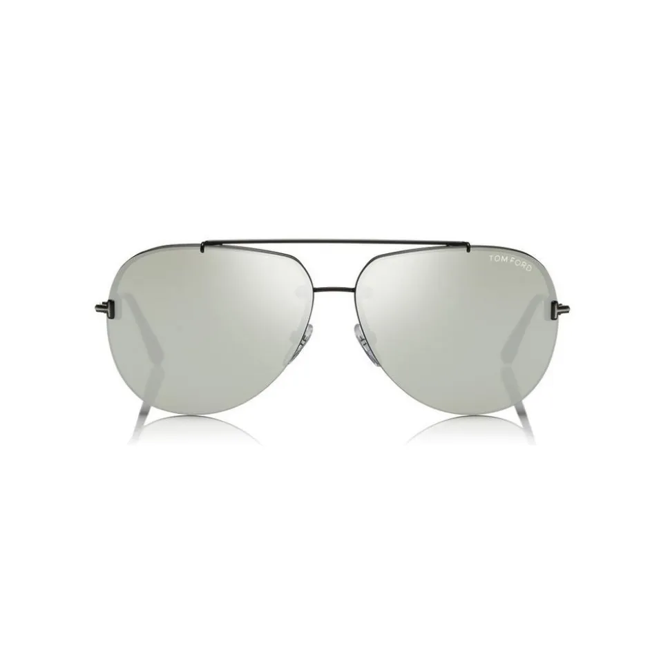 Tom Ford - Brad Sunglasses - Pilot Metal Sunglasses - Black - FT0584 - Sunglasses - Tom Ford Eyewear - Avvenice