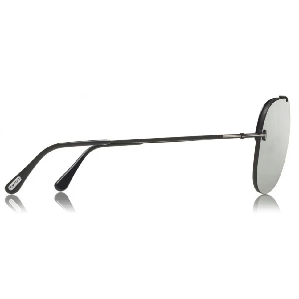 Tom Ford - Brad Sunglasses - Pilot Metal Sunglasses - Black - FT0584 - Sunglasses - Tom Ford Eyewear - Avvenice