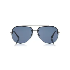 Tom Ford - Brad Sunglasses - Pilot Metal Sunglasses - Blue - FT0584 - Sunglasses - Tom Ford Eyewear - Avvenice