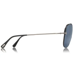 Tom Ford - Brad Sunglasses - Pilot Metal Sunglasses - Blue - FT0584 - Sunglasses - Tom Ford Eyewear - Avvenice