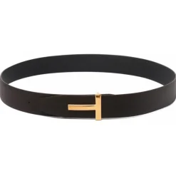 Tom Ford - Brown and Black Belt - Tom Ford Exclusive Luxury Collection - Avvenice