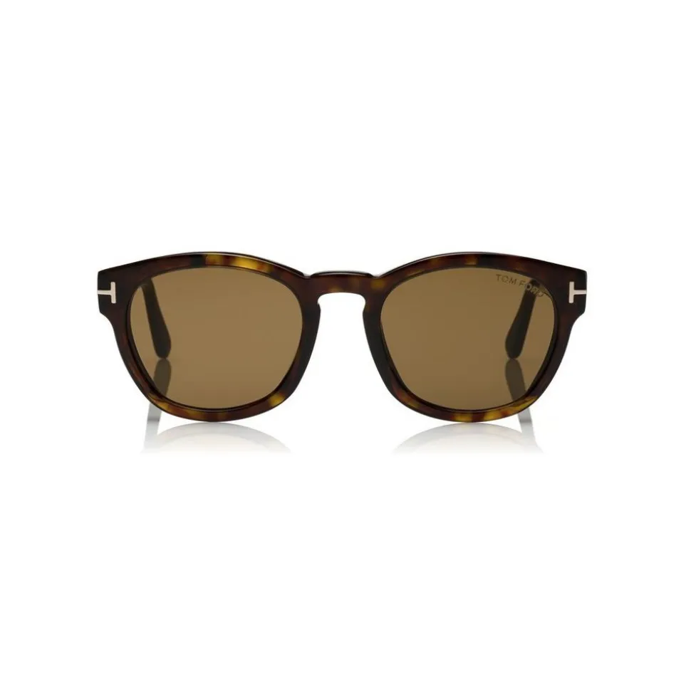 Tom Ford - Bryan Sunglasses - Round Acetate Sunglasses - Havana - FT0590 - Sunglasses - Tom Ford Eyewear - Avvenice