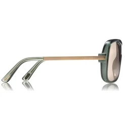 Tom Ford - Caine Sunglasses - Navigator Acetate Sunglasses - Grey Pink - FT0800 - Sunglasses - Tom Ford Eyewear - Avvenice