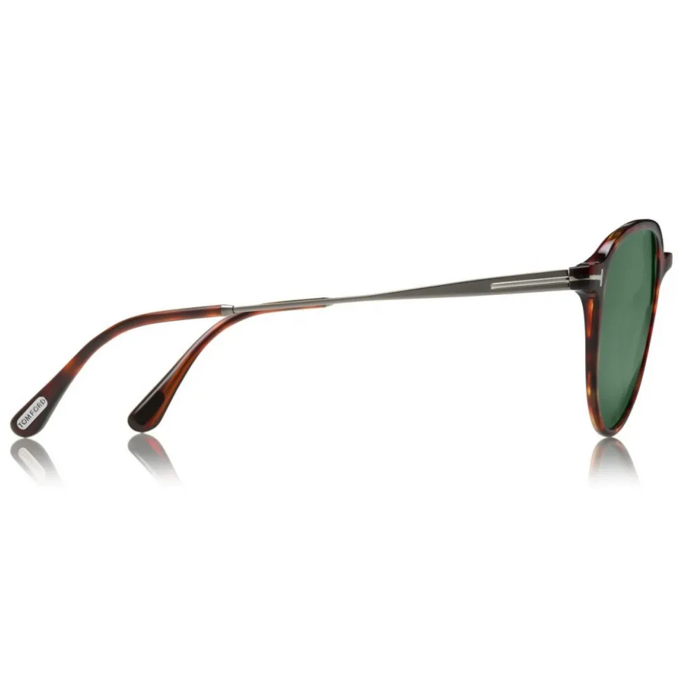 Tom Ford - Carlo Sunglasses - Pilot Acetate Sunglasses - Red Havana - FT0587 - Sunglasses - Tom Ford Eyewear - Avvenice