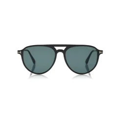Tom Ford - Carlo Sunglasses - Pilot Acetate Sunglasses - Black - FT0587 - Sunglasses - Tom Ford Eyewear - Avvenice