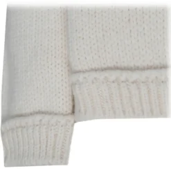 Tom Ford - Chalk Alpaca V Neck Pullover Jumper - Tom Ford Exclusive Luxury Collection - Avvenice