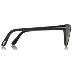 Tom Ford - Charlie Sunglasses - Cat-Eye Acetate Sunglasses - Black - FT0740 - Sunglasses - Tom Ford Eyewear - Avvenice