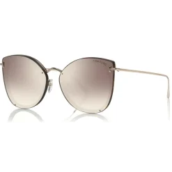 Tom Ford - Charlotte Sunglasses - Butterfly Acetate Sunglasses - Havana - FT0657 - Sunglasses - Tom Ford Eyewear - Avvenice