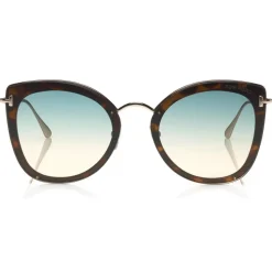 Tom Ford - Charlotte Sunglasses - Butterfly Acetate Sunglasses - Blonde Havana - FT0657 - Sunglasses - Tom Ford Eyewear - Avvenice