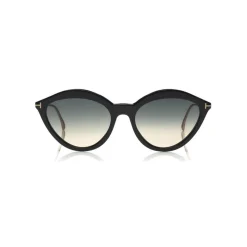 Tom Ford - Chloe Sunglasses - Cat-Eye Acetate Sunglasses - Black - FT0663 - Sunglasses - Tom Ford Eyewear - Avvenice
