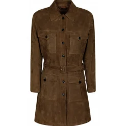 Tom Ford - Chocolate Soft Suede Safari Coat - Tom Ford Exclusive Luxury Collection - Avvenice