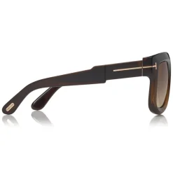 Tom Ford - Christian Sunglasses - Square Acetate Sunglasses - Dark Brown - FT0729 - Sunglasses - Tom Ford Eyewear - Avvenice