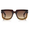 Tom Ford - Christian Sunglasses - Square Acetate Sunglasses - FT0729 - Brown - Tom Ford Eyewear - Avvenice