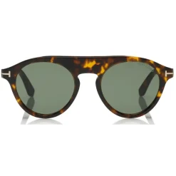Tom Ford - Christopher Sunglasses - Round Acetate Sunglasses - Dark Havana - FT0633 - Sunglasses - Tom Ford Eyewear - Avvenice