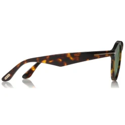 Tom Ford - Christopher Sunglasses - Round Acetate Sunglasses - Dark Havana - FT0633 - Sunglasses - Tom Ford Eyewear - Avvenice