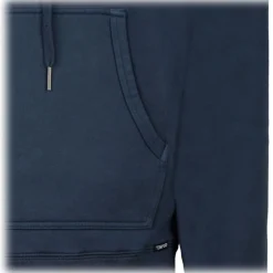 Tom Ford - Dark Blue Cotton Drawstring Hoodie - Tom Ford Exclusive Luxury Collection - Avvenice