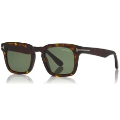 Tom Ford - Dax Sunglasses - Square Acetate Sunglasses - Dark Havana - FT0751 - Sunglasses - Tom Ford Eyewear - Avvenice