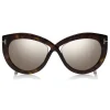 Tom Ford - Diane Sunglasses - Cat-Eye Acetate Sunglasses - Havana - FT0577 - Sunglasses - Tom Ford Eyewear - Avvenice