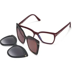 Tom Ford - Double Clip On Optical Glasses - Butterfly Optical Glasses - Red - FT5641-B - Optical Glasses - Tom Ford Eyewear - Avvenice