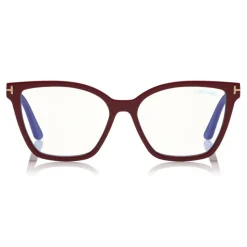 Tom Ford - Double Clip On Optical Glasses - Butterfly Optical Glasses - Red - FT5641-B - Optical Glasses - Tom Ford Eyewear - Avvenice