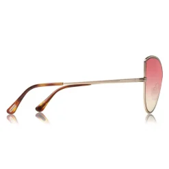 Tom Ford - Elise Sunglasses - Butterfly Acetate Sunglasses - FT0569 - Pink - Tom Ford Eyewear - Avvenice