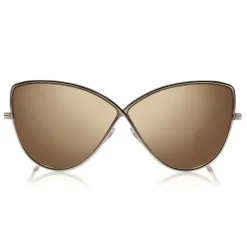 Tom Ford - Elise Sunglasses - Butterfly Acetate Sunglasses - FT0569 - Bronze - Tom Ford Eyewear - Avvenice