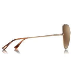 Tom Ford - Elise Sunglasses - Butterfly Acetate Sunglasses - FT0569 - Bronze - Tom Ford Eyewear - Avvenice