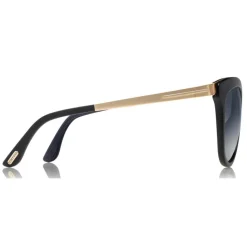 Tom Ford - Emma Sunglasses - Cat-Eye Acetate Sunglasses - Black - FT0461-M - Sunglasses - Tom Ford Eyewear - Avvenice