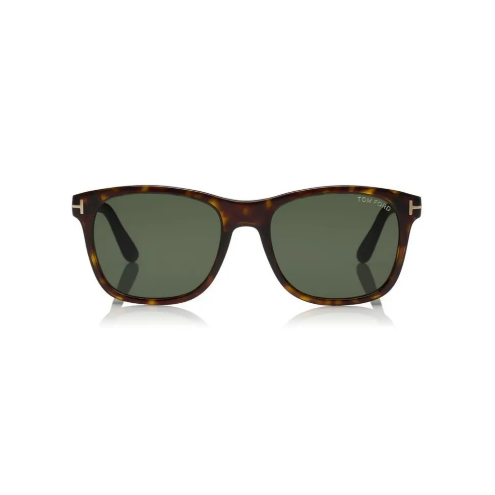 Tom Ford - Eric Sunglasses - Squared Acetate Sunglasses -Dark Havana - FT0595 - Sunglasses - Tom Ford Eyewear - Avvenice