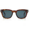 Tom Ford - Eugenio Sunglasses - Square Acetate Sunglasses - Red Havana - FT0676 - Sunglasses - Tom Ford Eyewear - Avvenice