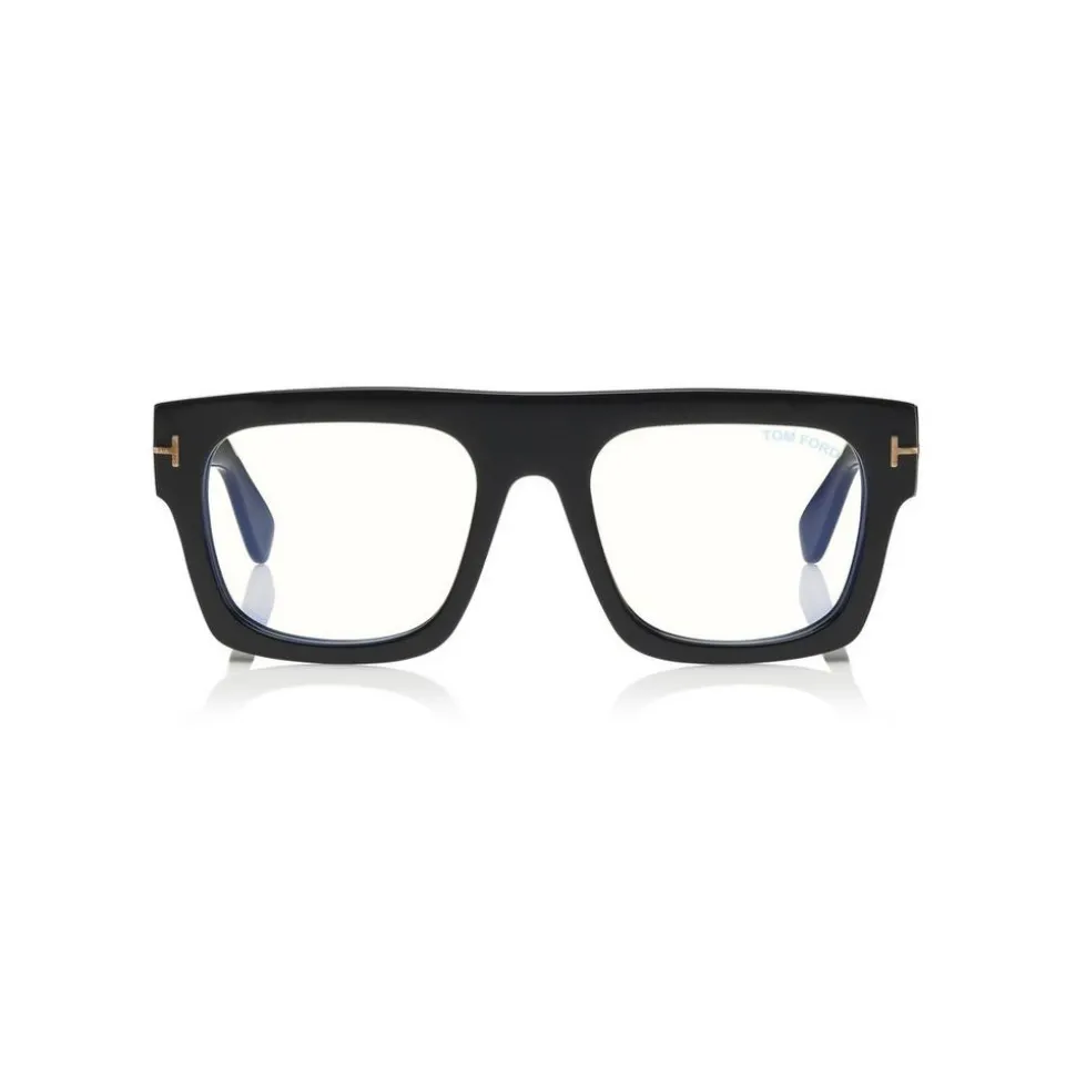 Tom Ford - Fausto Optical Glasses - Square Acetate Glasses - Black - FT5634-B - Optical Glasses - Tom Ford Eyewear - Avvenice