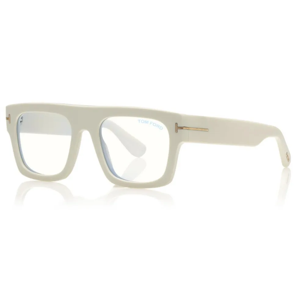 Tom Ford - Fausto Optical Glasses - Acetate Glasses - Palladium - FT5634-B - Optical Glasses - Tom Ford Eyewear - Avvenice